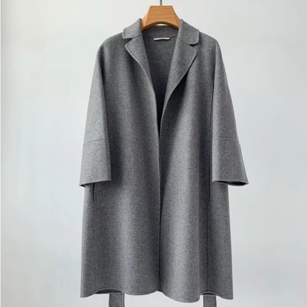 'S MAX MARA
Short double-faced wool coat - grey - Picture 4 of 8